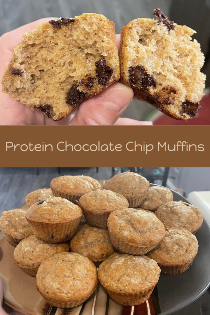 pictures of protein chocolate chip muffins